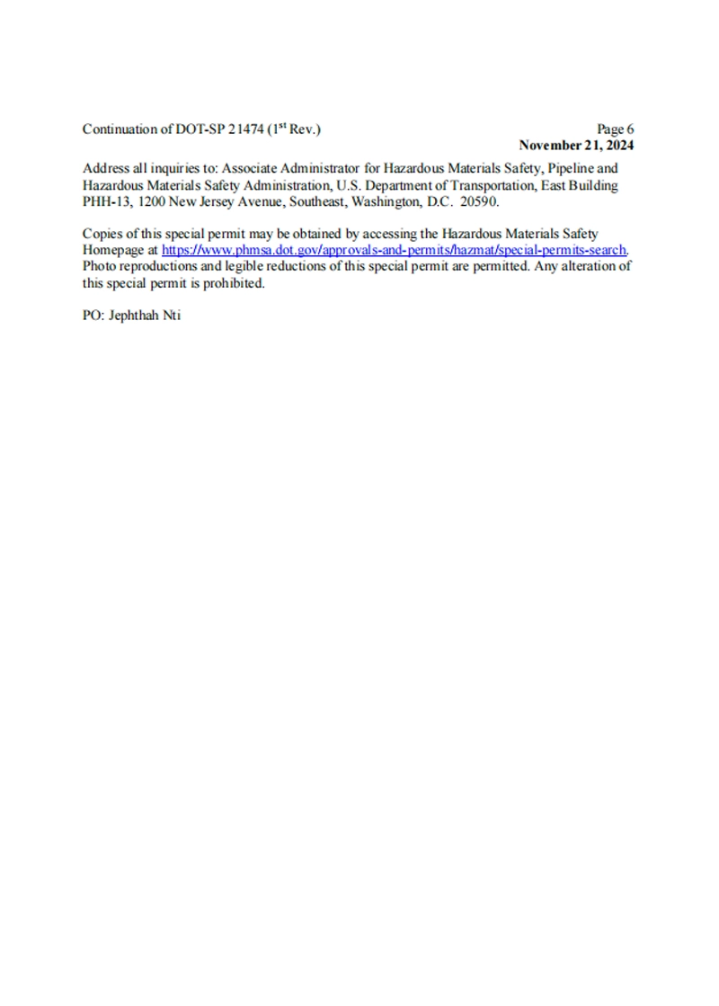 Relevant Qualification Certificates